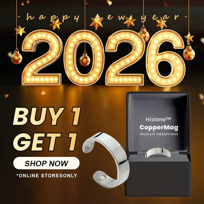 🎆 New Year's Eve Sale 一🎁 Official Brand Store Last Day Sale: Buy 1 Get 1 Free 🎇 Histone™ CopperMag Prostate Ring 🌟