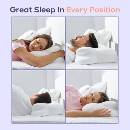End Neck Pain: Ergonomic Pillow Adapts to Your Every Sleeping Position