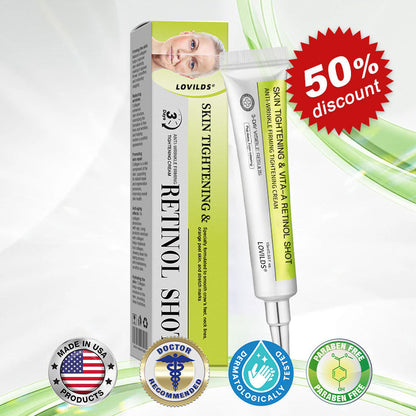 🧠👨‍⚕️Made and shipped from the USA 💫Lovilds® Botin & Vita-A Retinol Shot Wrinkle-Lift Tightening cream - Last Day Promotion 70% OFF