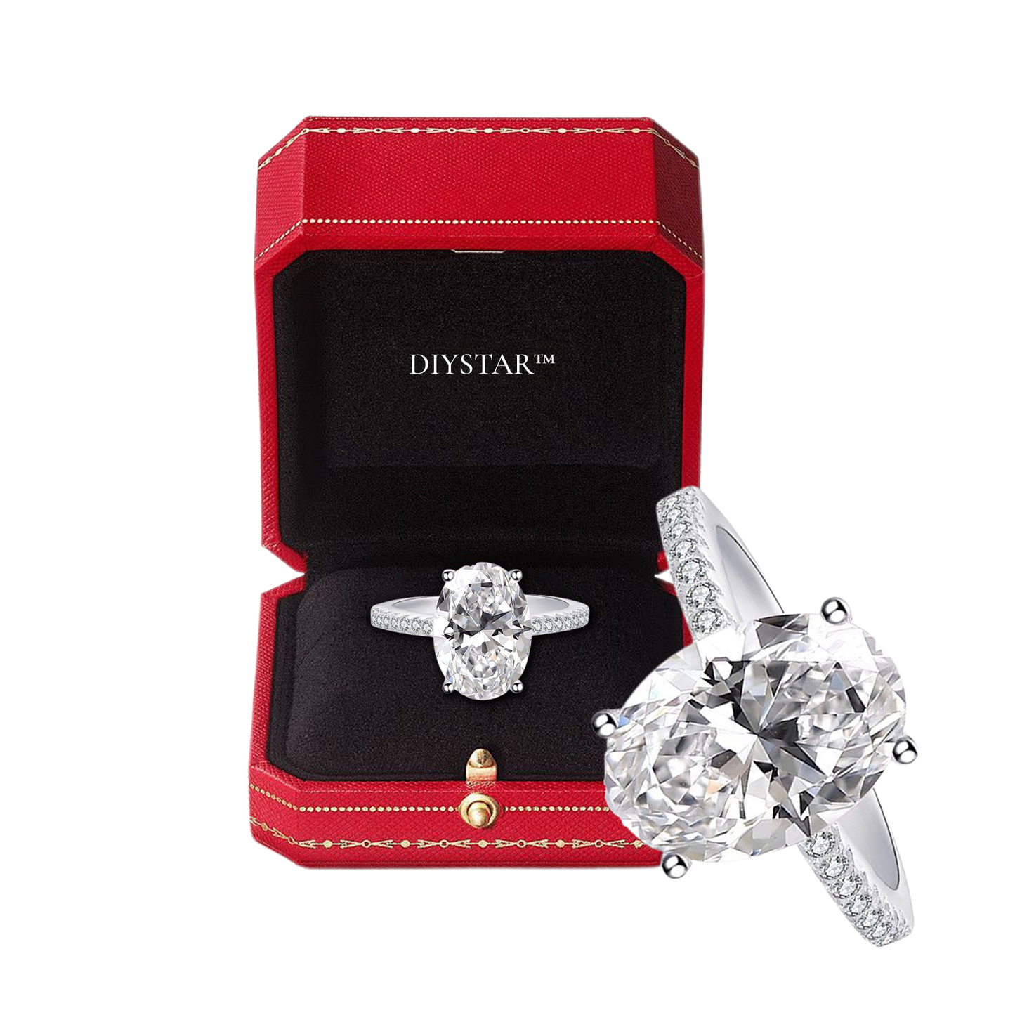 🎄 Christmas sale now🎄【 Official Brand Store 】Lymphatic Magnetic Therapy Germanium Diamond Ring