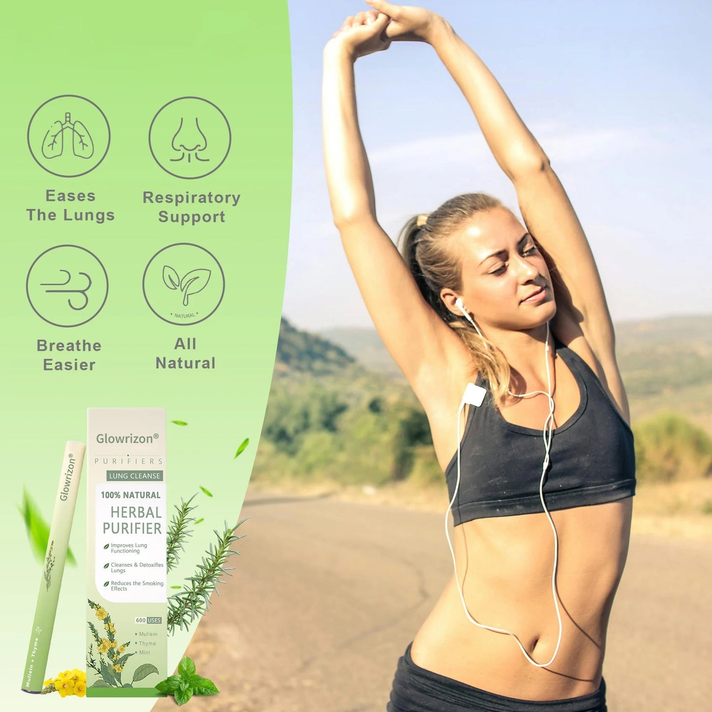 ✨ New upgraded version of Glowrizon® Mullein Herbal Lung Purifier – 🔥 70% off today only!
