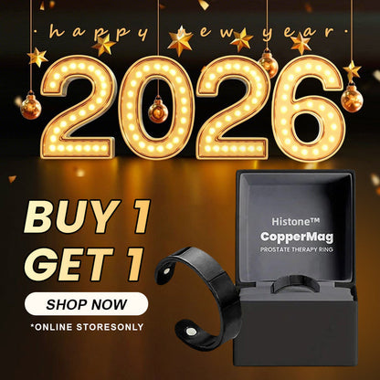 🎆 New Year's Eve Sale 一🎁 Official Brand Store Last Day Sale: Buy 1 Get 1 Free 🎇 Histone™ CopperMag Prostate Ring 🌟