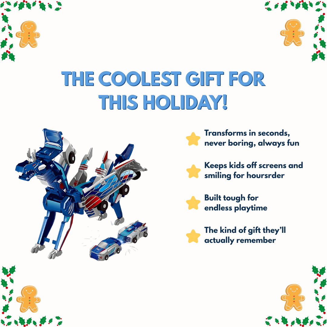 🎄Limited Xmas Edition: Mystic Dragon & Unicorn Transformer — 60% OFF!