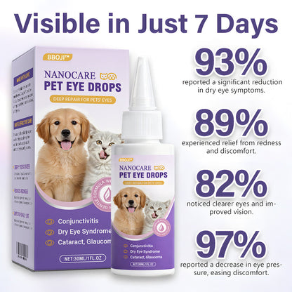 👩‍⚕️ BBOJI™ NanoCare Pet Eye Drops ☑️  Relieves Conjunctivitis, Dry Eyes, Cataracts, and Keratitis🐶