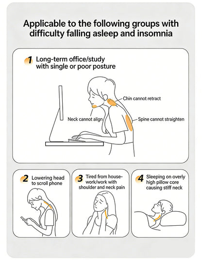 End Neck Pain: Ergonomic Pillow Adapts to Your Every Sleeping Position