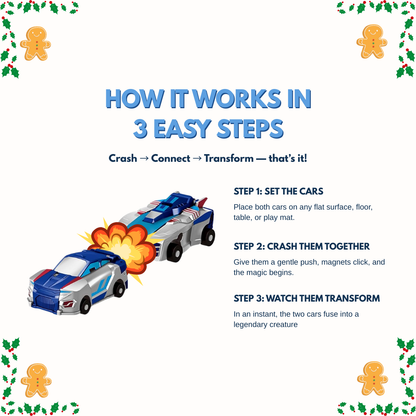 🎄Limited Xmas Edition: Mystic Dragon & Unicorn Transformer — 60% OFF!