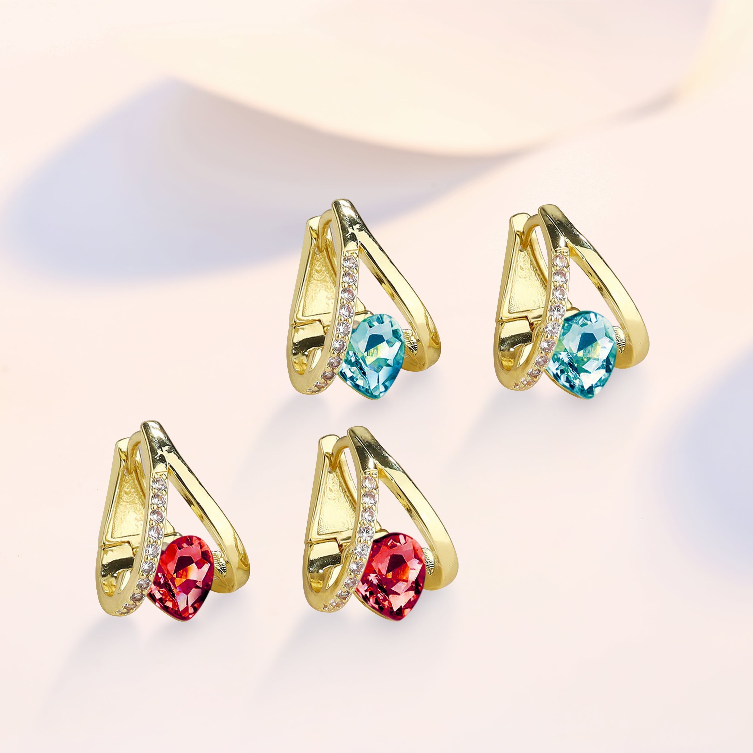 2PAIRS❤️BLUE+RED