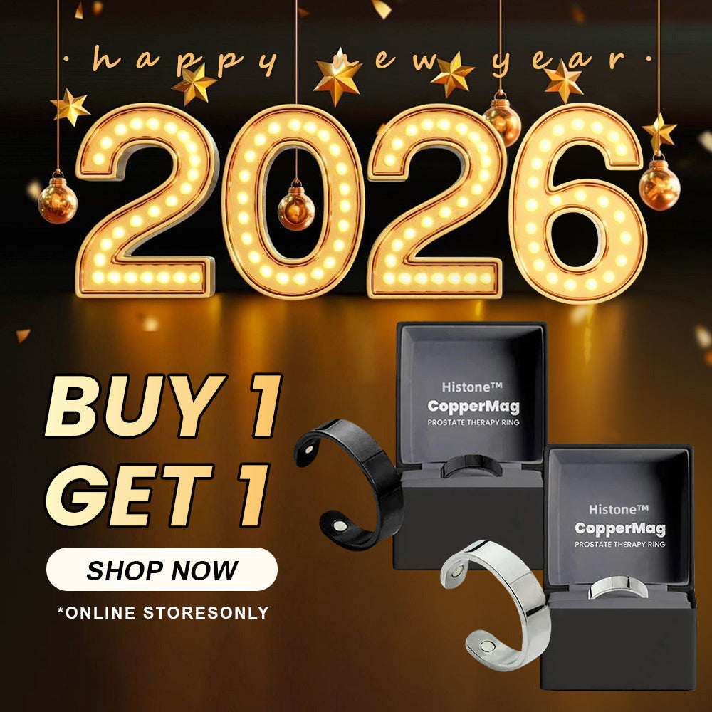 🎆 New Year's Eve Sale 一🎁 Official Brand Store Last Day Sale: Buy 1 Get 1 Free 🎇 Histone™ CopperMag Prostate Ring 🌟