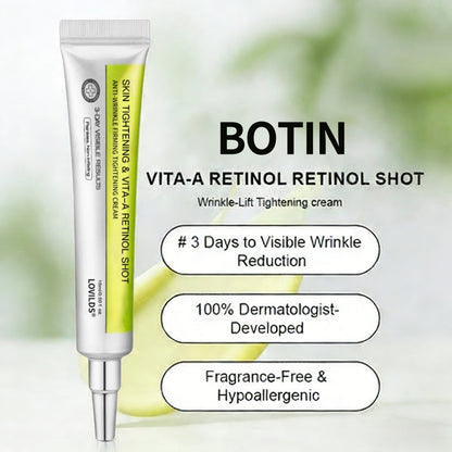 🧠👨‍⚕️Made and shipped from the USA 💫Lovilds® Botin & Vita-A Retinol Shot Wrinkle-Lift Tightening cream - Last Day Promotion 70% OFF