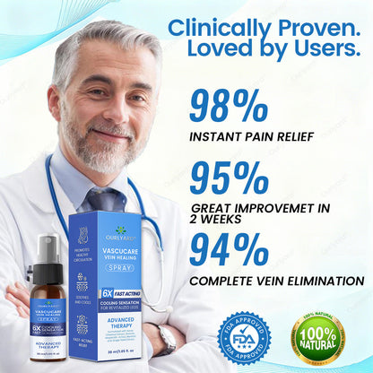 🇬🇧✅✅Ourlyard® VascuCare Vein Healing Spray(Designed for Varicose veins, Spider veins, Deep vein Thrombosis, Chronic venous insufficiency, Venous ulcers, Thrombophlebitis and other venous issues)