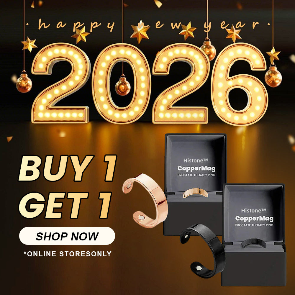 🎆 New Year's Eve Sale 一🎁 Official Brand Store Last Day Sale: Buy 1 Get 1 Free 🎇 Histone™ CopperMag Prostate Ring 🌟