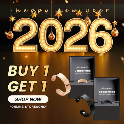 🎆 New Year's Eve Sale 一🎁 Official Brand Store Last Day Sale: Buy 1 Get 1 Free 🎇 Histone™ CopperMag Prostate Ring 🌟