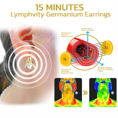 (🎅Limited Time Discount 80% Last Day 🎁Christmas 🎄)Histone Lymphvity MagneTherapy Germanium Earrings