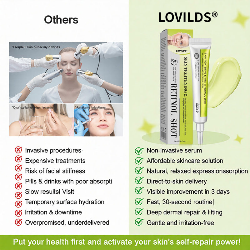 🧠👨‍⚕️Made and shipped from the USA 💫Lovilds® Botin & Vita-A Retinol Shot Wrinkle-Lift Tightening cream - Last Day Promotion 70% OFF