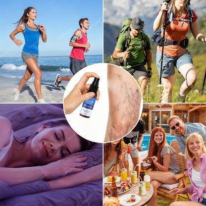 🇬🇧✅✅Ourlyard® VascuCare Vein Healing Spray(Designed for Varicose veins, Spider veins, Deep vein Thrombosis, Chronic venous insufficiency, Venous ulcers, Thrombophlebitis and other venous issues)