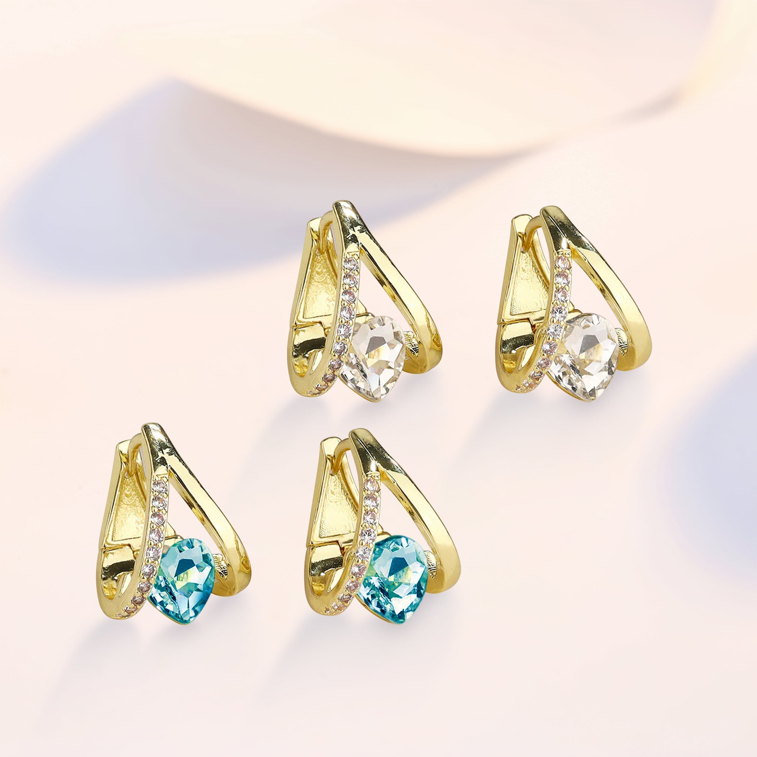 2PAIRS❤️BLUE+SILVER