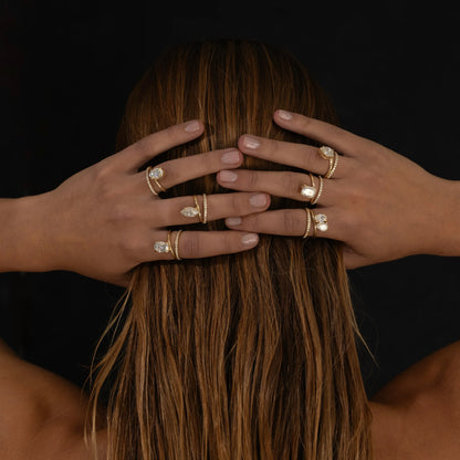 🎄 Christmas sale now🎄【 Official Brand Store 】Lymphatic Magnetic Therapy Germanium Diamond Ring