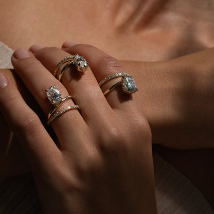 🎄 Christmas sale now🎄【 Official Brand Store 】Lymphatic Magnetic Therapy Germanium Diamond Ring