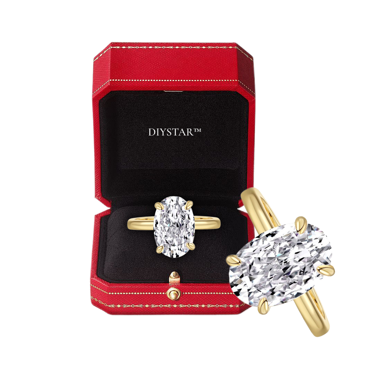 🎄 Christmas sale now🎄【 Official Brand Store 】Lymphatic Magnetic Therapy Germanium Diamond Ring