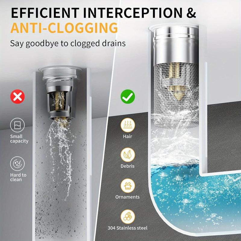 🔥Christmas Sale: Bathroom Sink  Universal Pop Up Sink Drain Filter