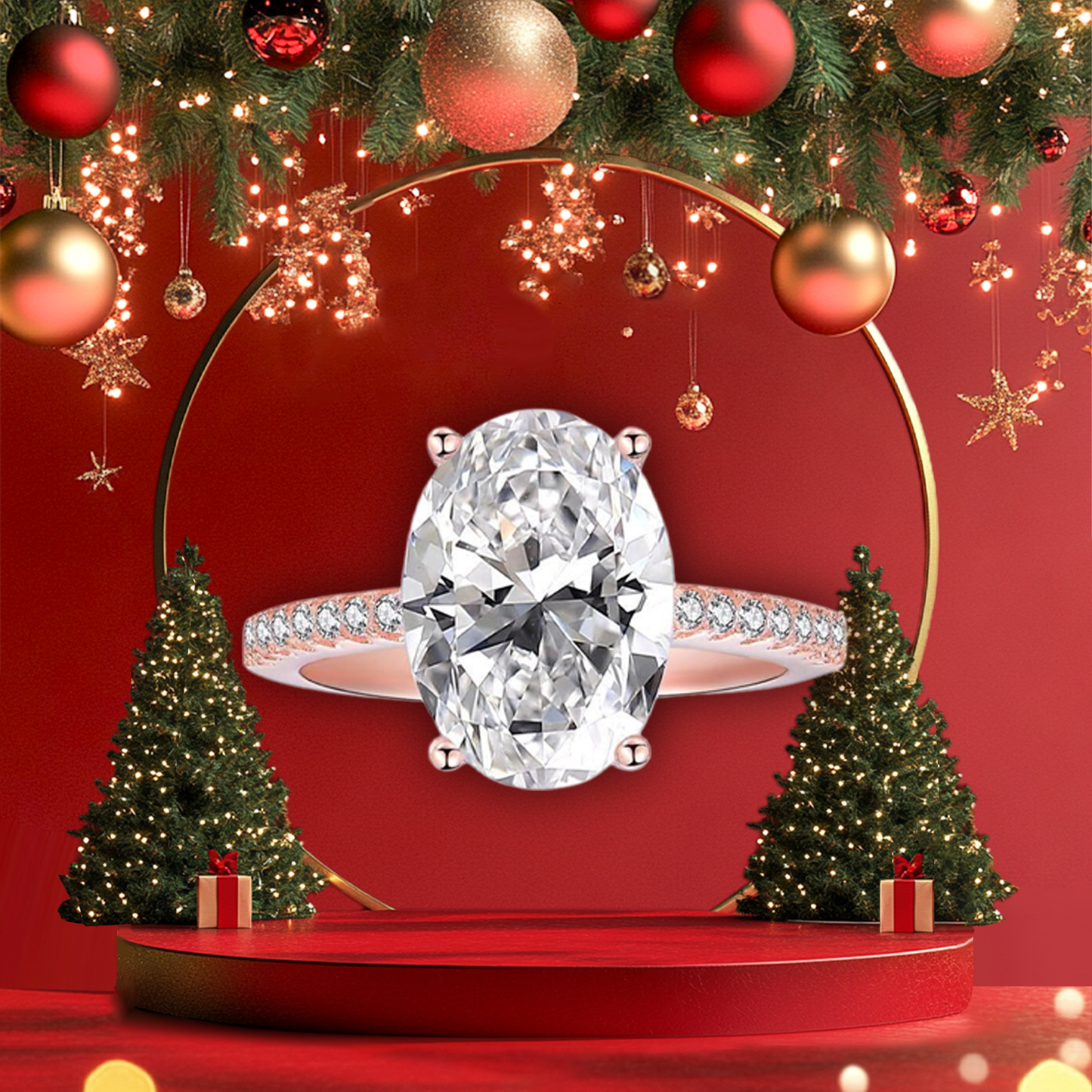 🎄 Christmas sale now🎄【 Official Brand Store 】Lymphatic Magnetic Therapy Germanium Diamond Ring