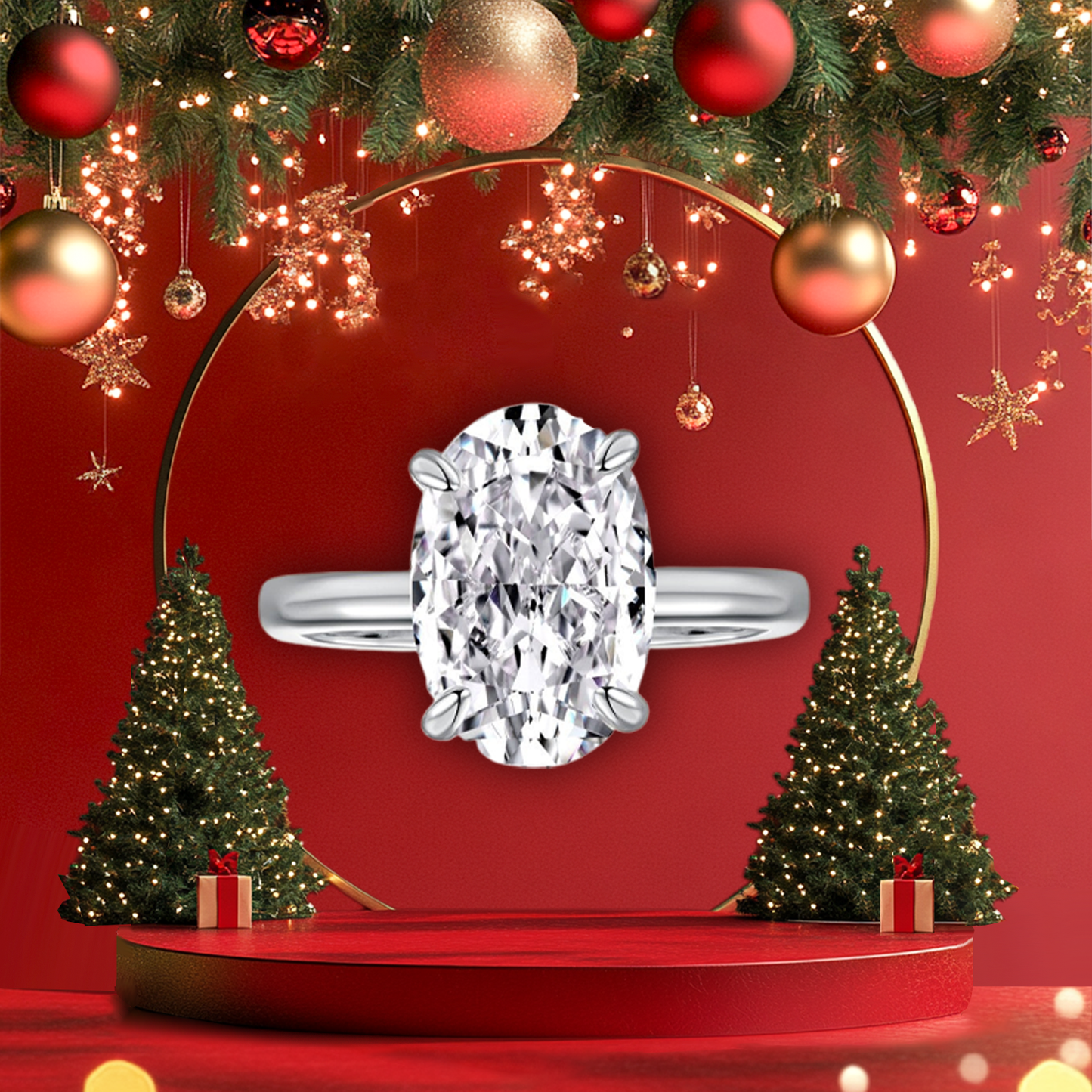 🎄 Christmas sale now🎄【 Official Brand Store 】Lymphatic Magnetic Therapy Germanium Diamond Ring