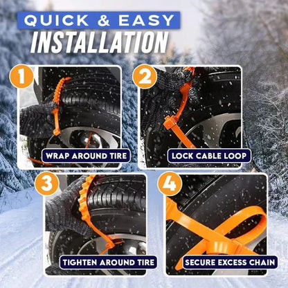 🔥2025 Winter Hot Sale🔥Lovilds®  Universal reusable emergency snow chains
